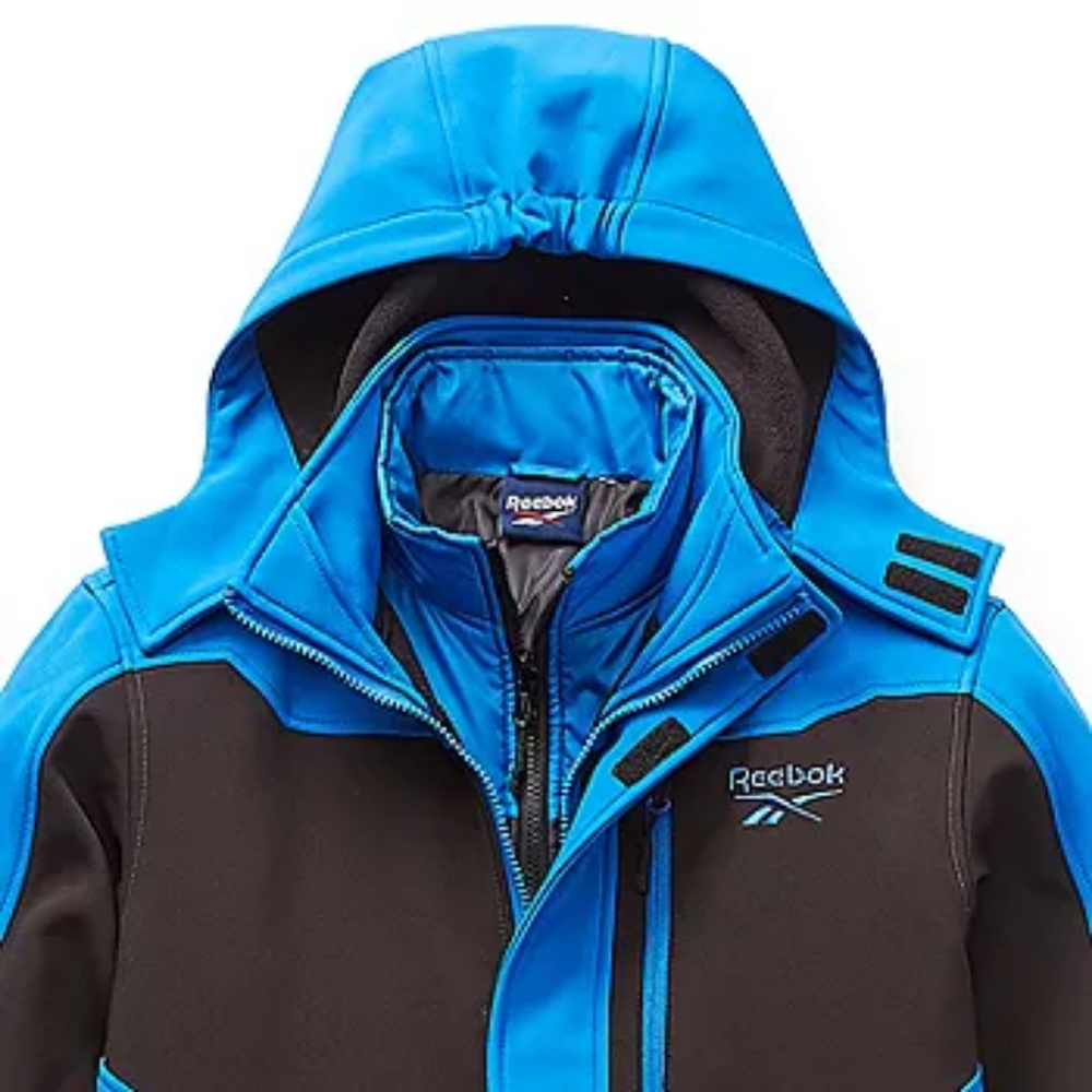 Reebok Boys Hooded Water Resistant Heavyweight 3-In-1 System Jacket - Picture 3 of 3
